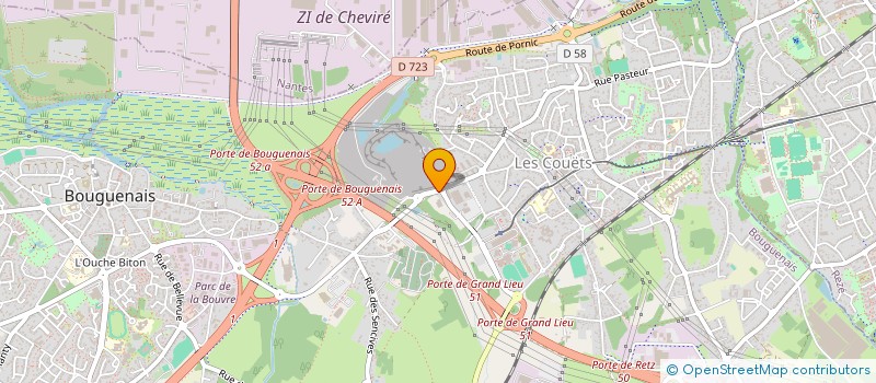localisation de l'entreprise SFG à BOUGUENAIS