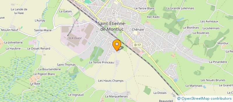 localisation de l'entreprise SFG  VIGNEUX-DE-BRETAGNE