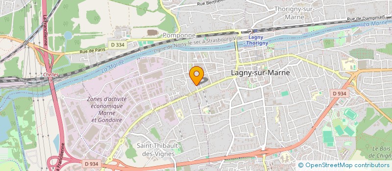 localisation de l'entreprise SFG 77  LAGNY-SUR-MARNE