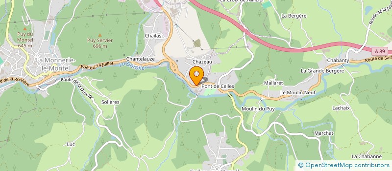 localisation de l'entreprise SFG N44  LA MONNERIE-LE-MONTEL