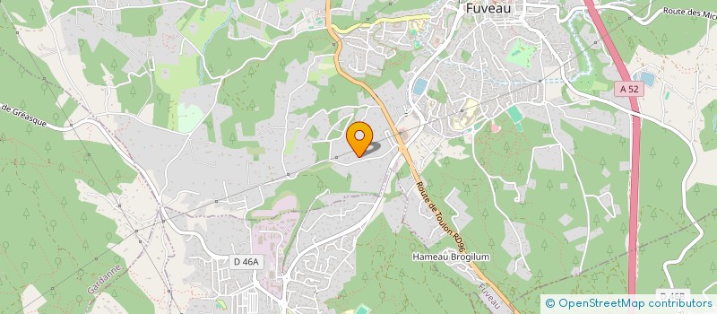 localisation de l'entreprise SFG SAINTE BAUME  FUVEAU