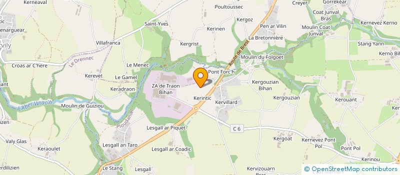 localisation de l'entreprise SFGE  PLOUDANIEL