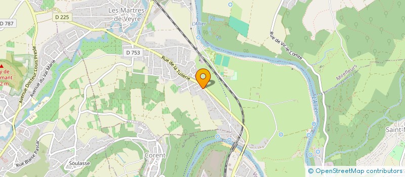 localisation de l'entreprise SFH LE LAS  LES MARTRES-DE-VEYRE