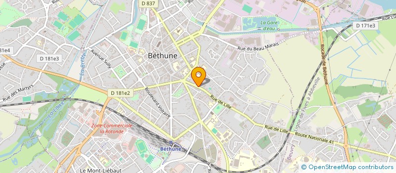 localisation de l'entreprise SFI à BETHUNE