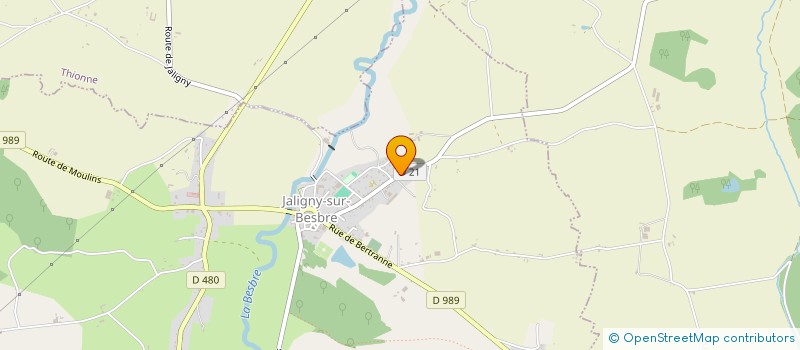 localisation de l'entreprise SFI à JALIGNY-SUR-BESBRE