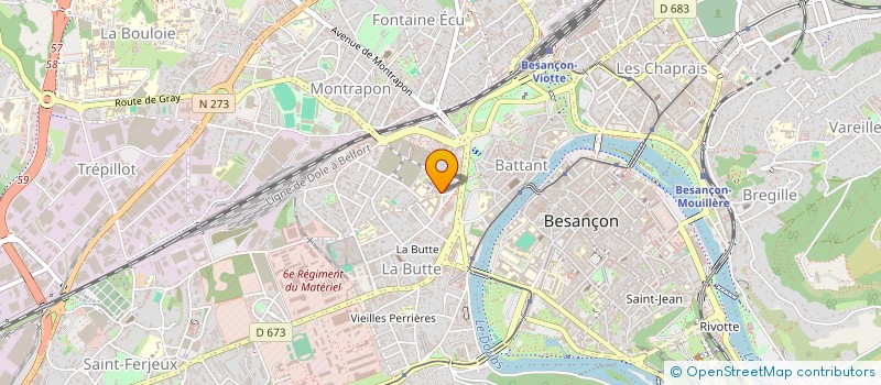 localisation de l'entreprise SFI HOLDING à BESANCON