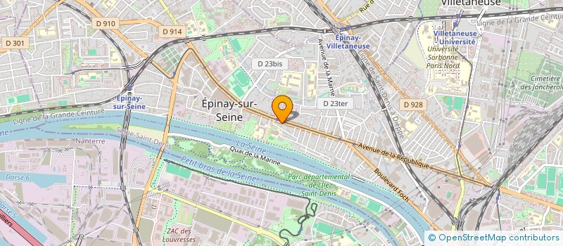 localisation de l'entreprise SFI TRANS à EPINAY-SUR-SEINE