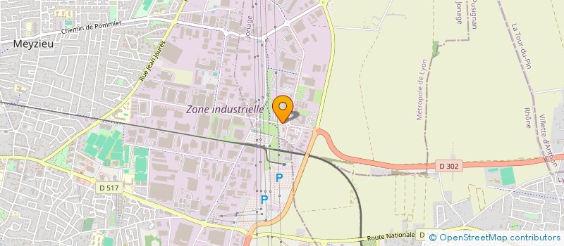 localisation de l'entreprise SFIE à MEYZIEU