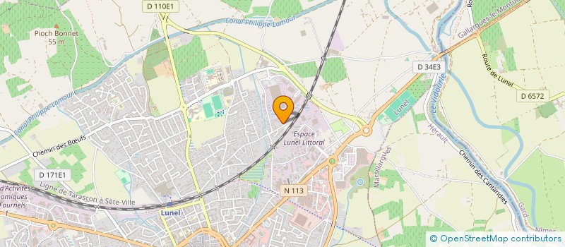 localisation de l'entreprise SFJ  LUNEL