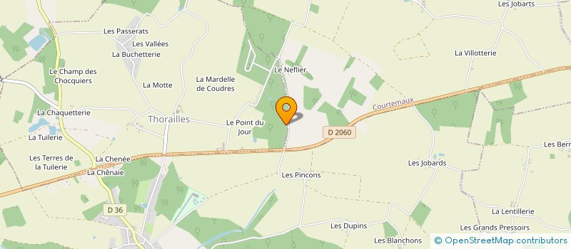 localisation de l'entreprise SFL à THORAILLES