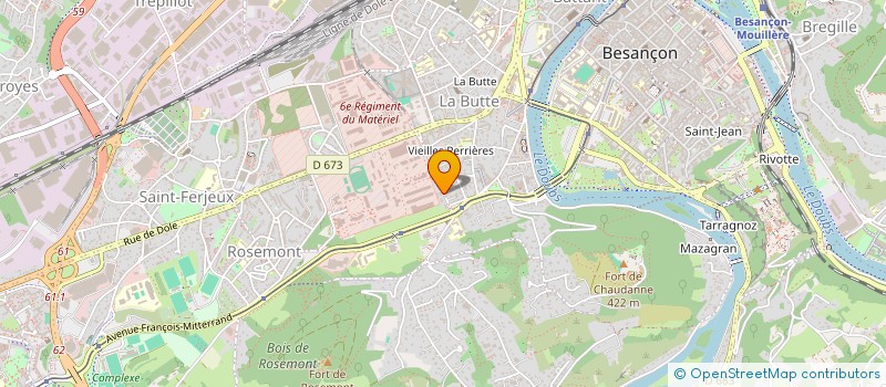 localisation de l'entreprise SFL LOGISTIC  BESANCON