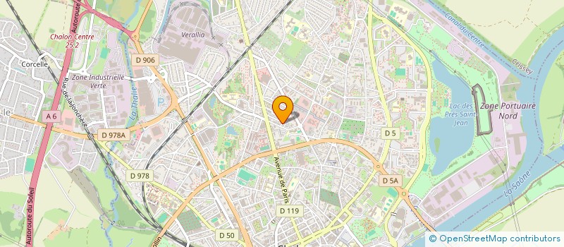 localisation de l'entreprise SFLB à CHALON-SUR-SAONE
