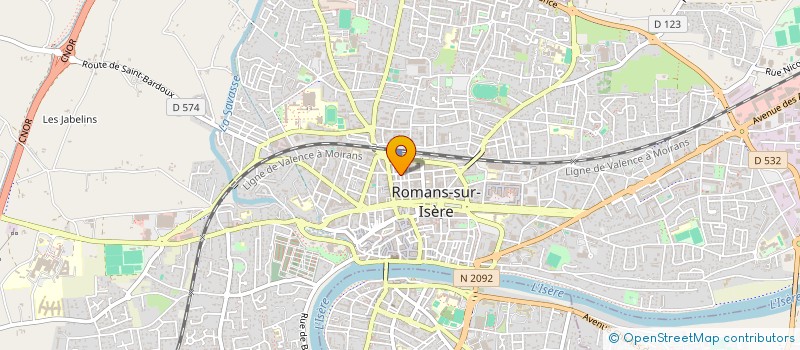 localisation de l'entreprise SFLM CONSTRUCTION à ROMANS-SUR-ISERE