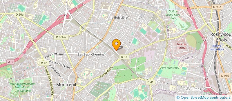 localisation de l'entreprise SFM à MONTREUIL