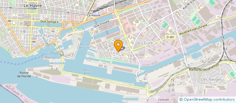 localisation de l'entreprise SFM  LE HAVRE