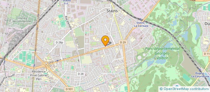 localisation de l'entreprise SFM ACCUEIL ET DEVELOPPEMENT à STAINS