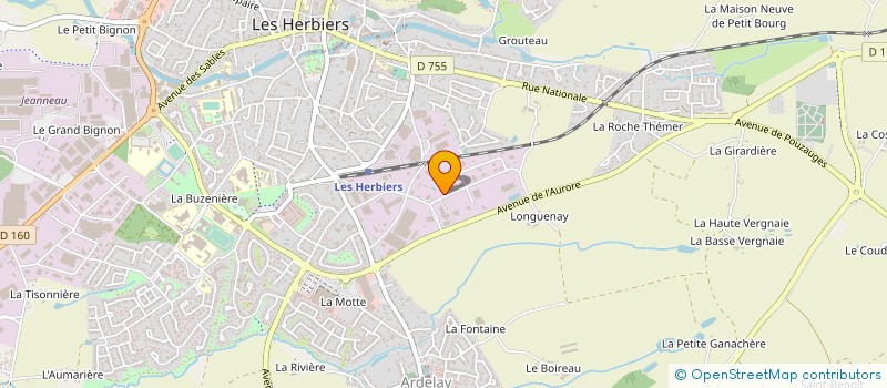 localisation de l'entreprise SFM BERNARD ET ROBERT à LES HERBIERS