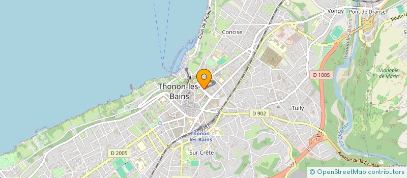 localisation de l'entreprise SFM IMMO  THONON-LES-BAINS