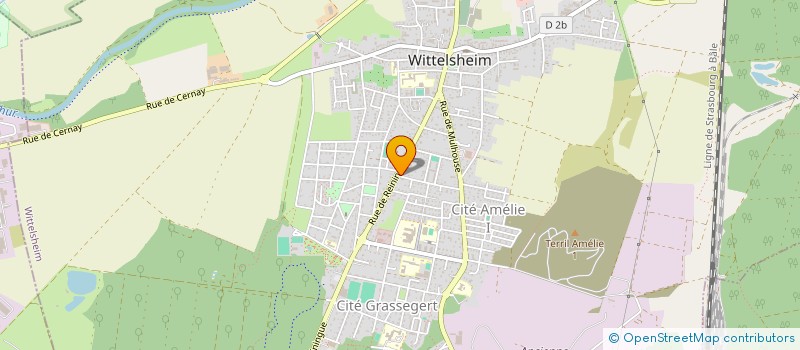 localisation de l'entreprise SFM MONTAGE à WITTELSHEIM