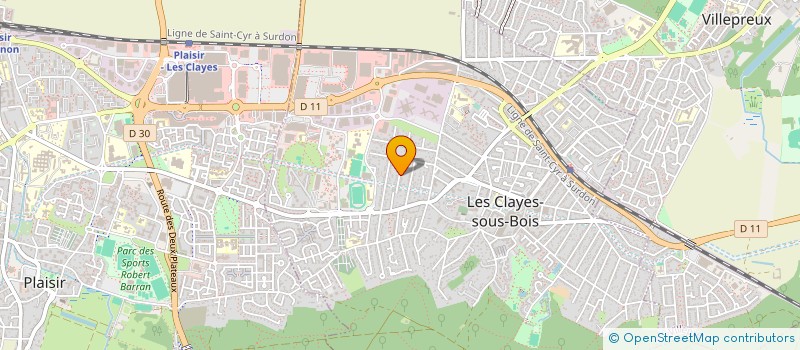 localisation de l'entreprise SFM SELLERIE FREDERIC MOULINS  LES CLAYES-SOUS-BOIS