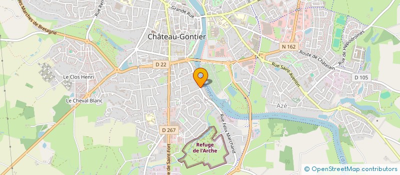 localisation de l'entreprise SFMA  CHATEAU-GONTIER-SUR-MAYENNE