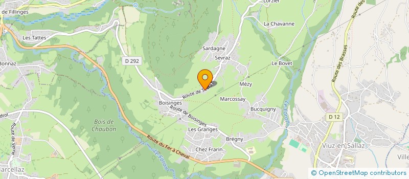 localisation de l'entreprise SFMA  FILLINGES