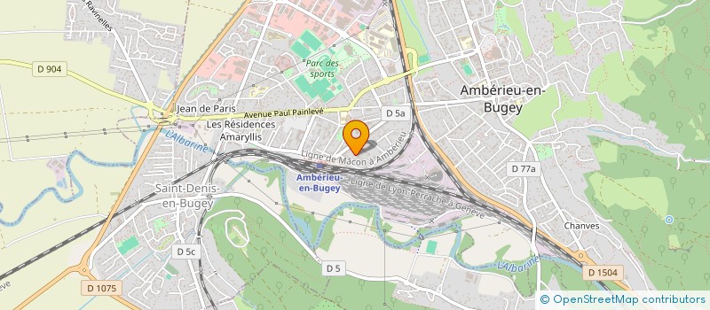 localisation de l'entreprise SFMCH  AMBERIEU-EN-BUGEY