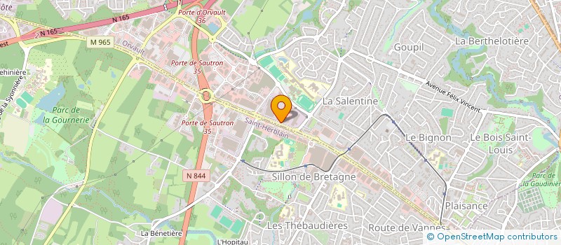 localisation de l'entreprise SFMG 4 à ORVAULT