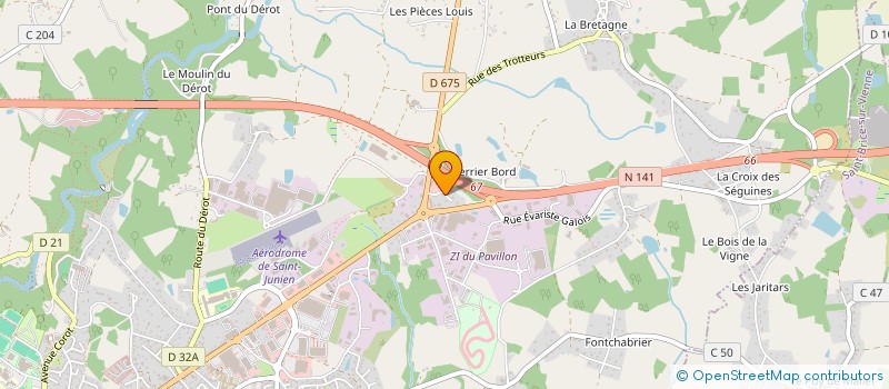 localisation de l'entreprise SFP à SAINT JUNIEN