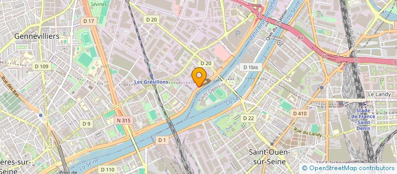 localisation de l'entreprise SFP ISOBAT HAUTS DE FRANCE/NORMANDIE  GENNEVILLIERS