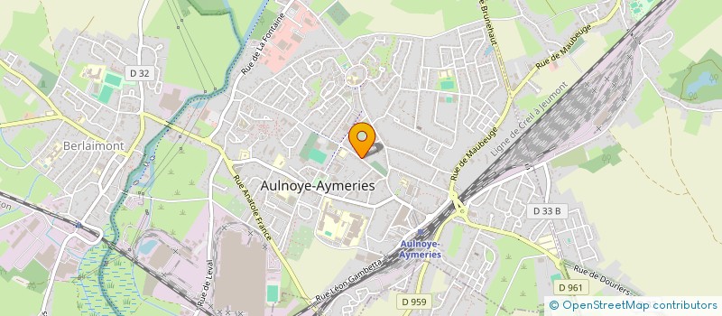localisation de l'entreprise SFPG  AULNOYE-AYMERIES