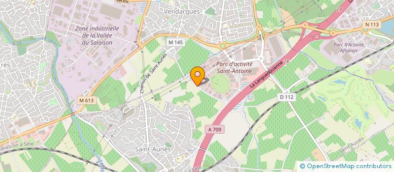 localisation de l'entreprise SFPP VEILLE  SAINT-AUNES