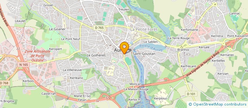 localisation de l'entreprise SFRG INVEST à AURAY