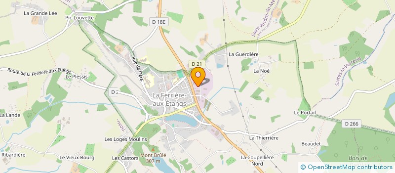 localisation de l'entreprise SFRV AUTO à LA FERRIERE-AUX-ETANGS