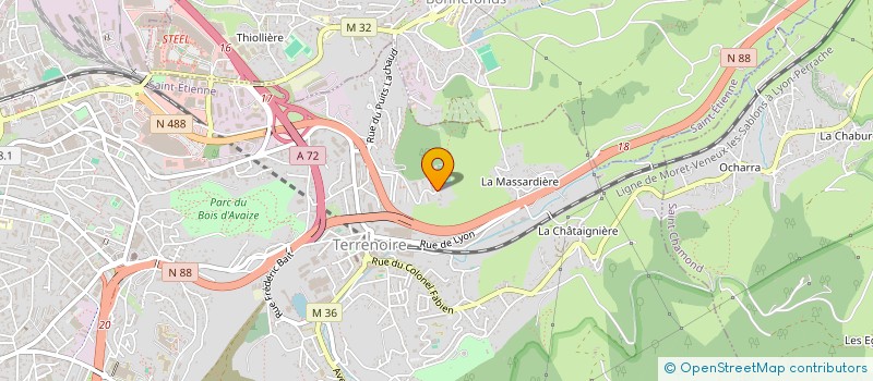 localisation de l'entreprise SFS à SAINT-ETIENNE