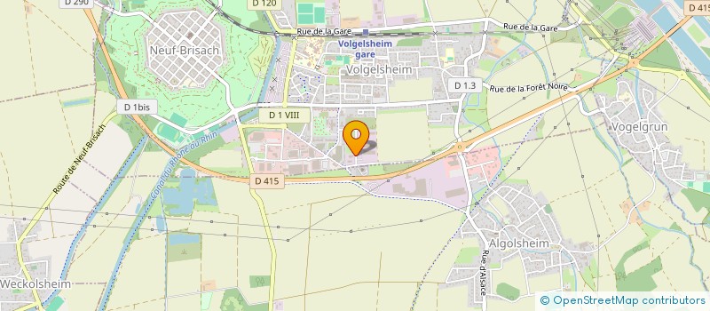 localisation de l'entreprise SFS INVEST  VOLGELSHEIM