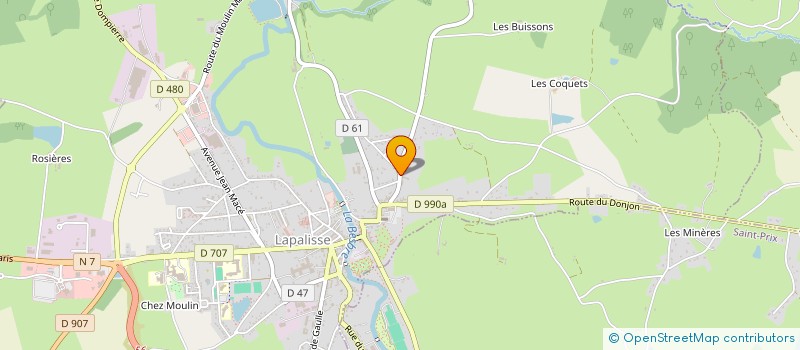 localisation de l'entreprise SFT DESMARD à LAPALISSE