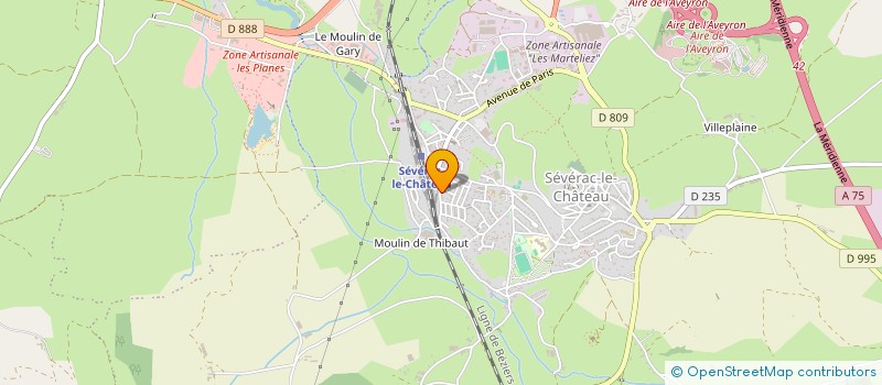 localisation de l'entreprise SFTMIMMO  SEVERAC D'AVEYRON