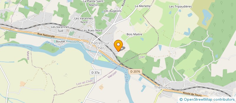 localisation de l'entreprise SFV RALLYE RACING TEAM  CHATRES-SUR-CHER