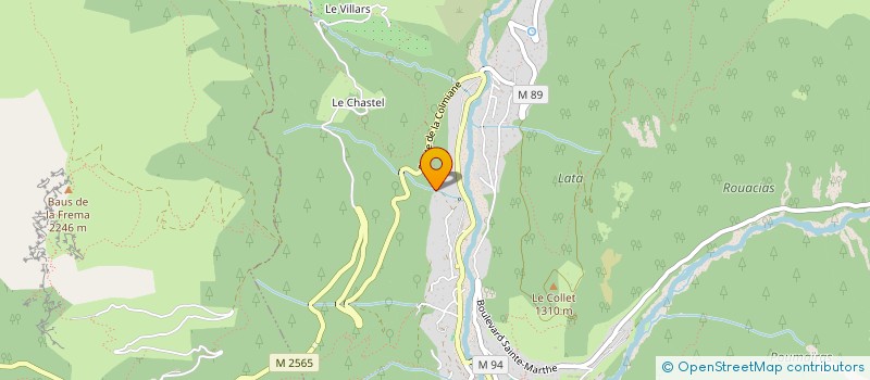 localisation de l'entreprise SFV SAINT NICOLAS  SAINT-MARTIN-VESUBIE