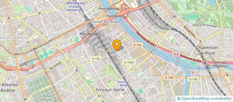 localisation de l'entreprise SFX ROUX à IVRY-SUR-SEINE