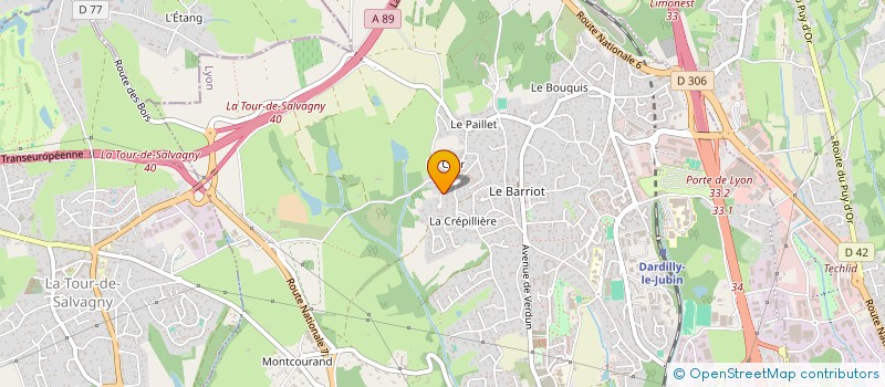 localisation de l'entreprise SFY  DARDILLY