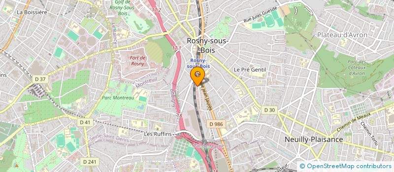 localisation de l'entreprise SFZ IT & TECH  ROSNY-SOUS-BOIS
