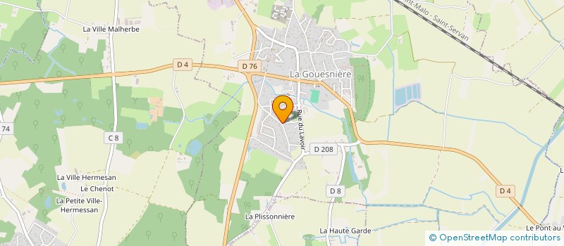 localisation de l'entreprise SG 14  LA GOUESNIERE