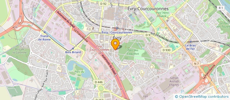 localisation de l'entreprise SG à EVRY-COURCOURONNES
