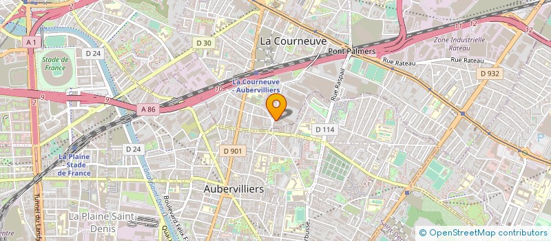 localisation de l'entreprise SG à LA COURNEUVE