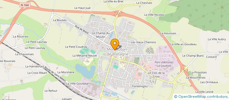 localisation de l'entreprise SG  MONTAUBAN-DE-BRETAGNE