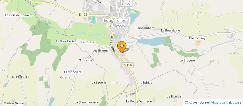 localisation de l'entreprise SG  FOUGEROLLES-DU-PLESSIS