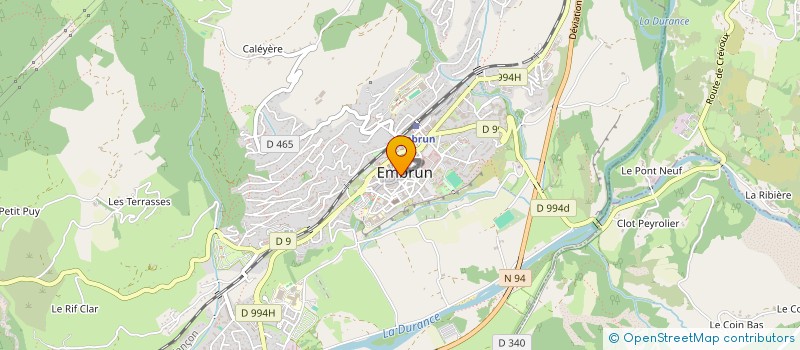 localisation de l'entreprise SG à EMBRUN