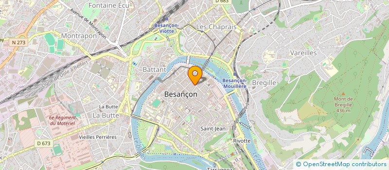 localisation de l'entreprise SG à BESANCON